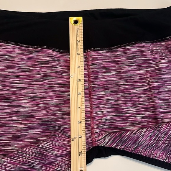 Fabletics Sydney Capri Black/Orchid Purple Multi Stripe Size XL - Picture 8 of 12